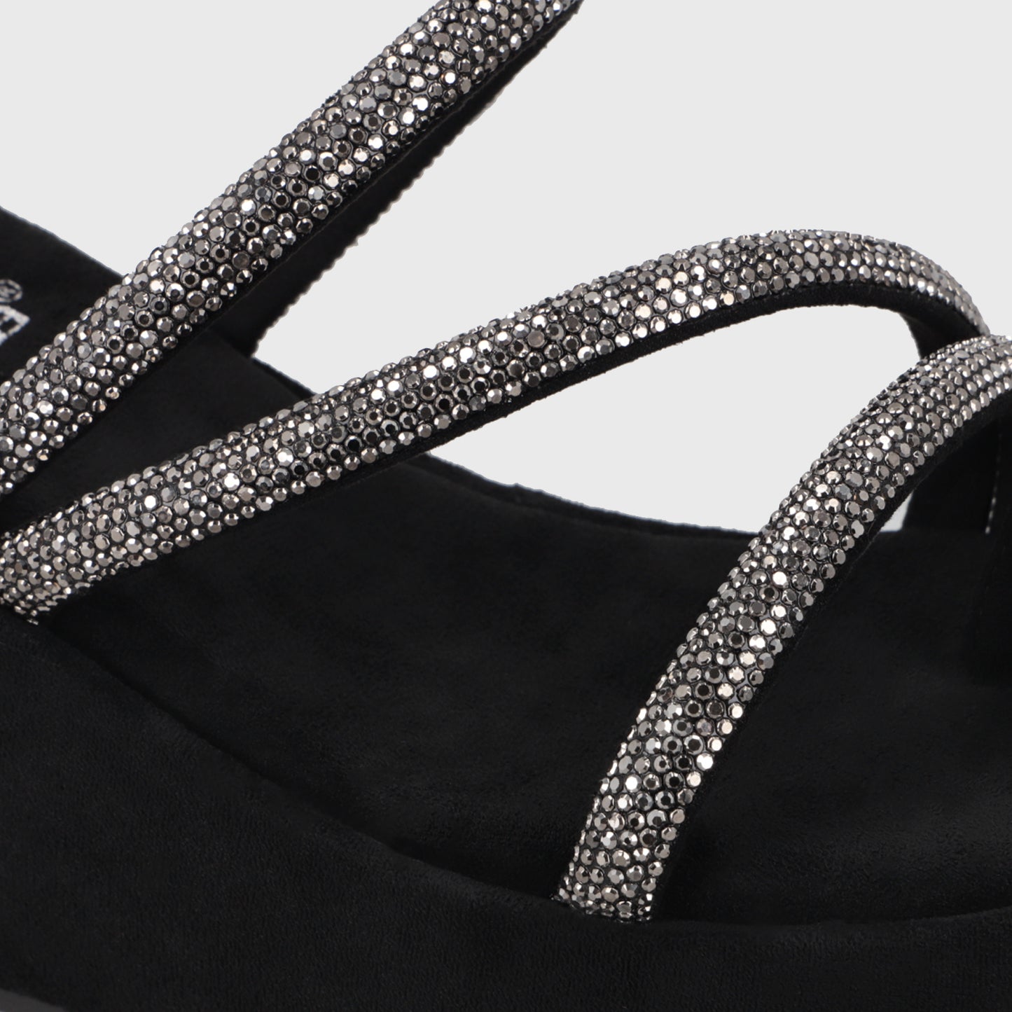 Sandalia Plataforma Negra Mujer 45826