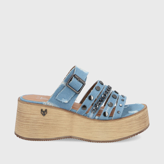 Sandalia Denim Mujer 45841