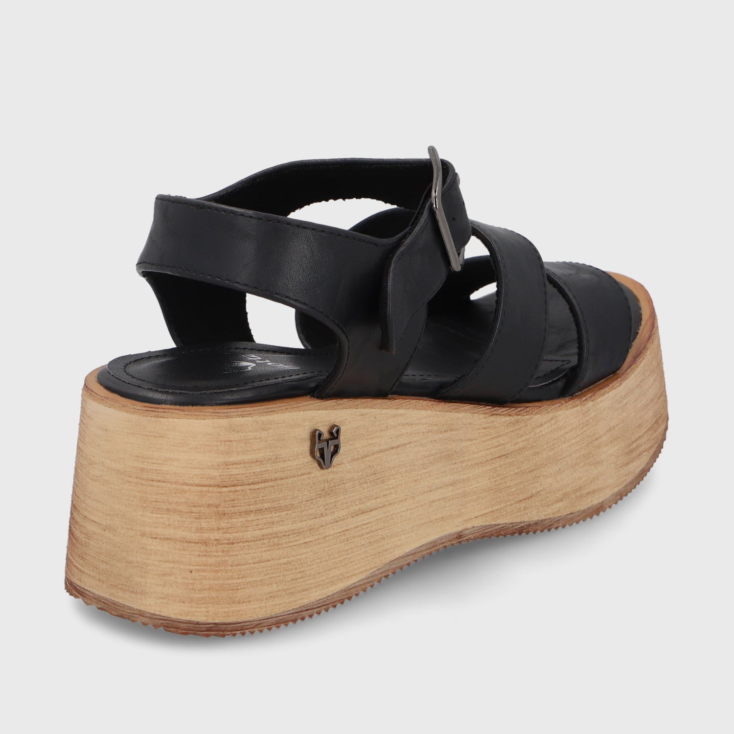 Sandalia Negra Mujer 45842