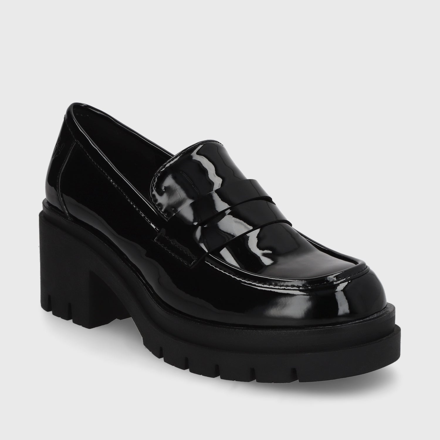 Zapato Charol Negro Mujer 46202