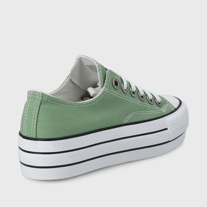 Zapatilla Verde Mujer 48031