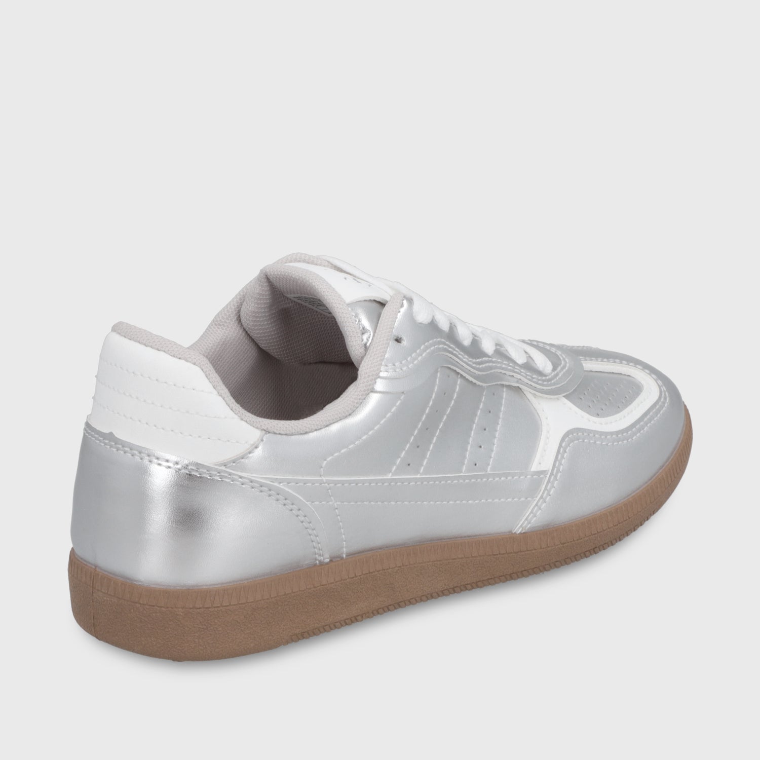 Zapatilla Plana Plateada Mujer 48062