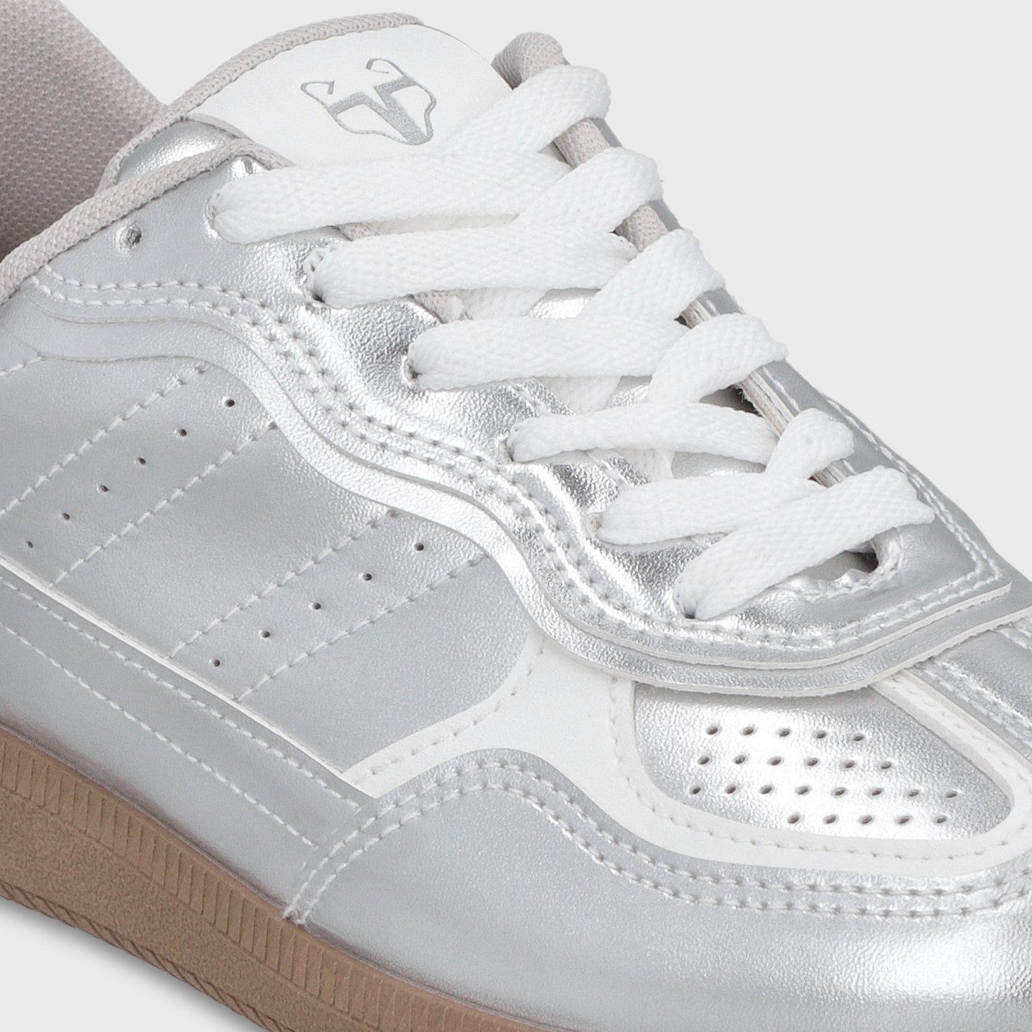Zapatilla Plana Plateada Mujer 48062