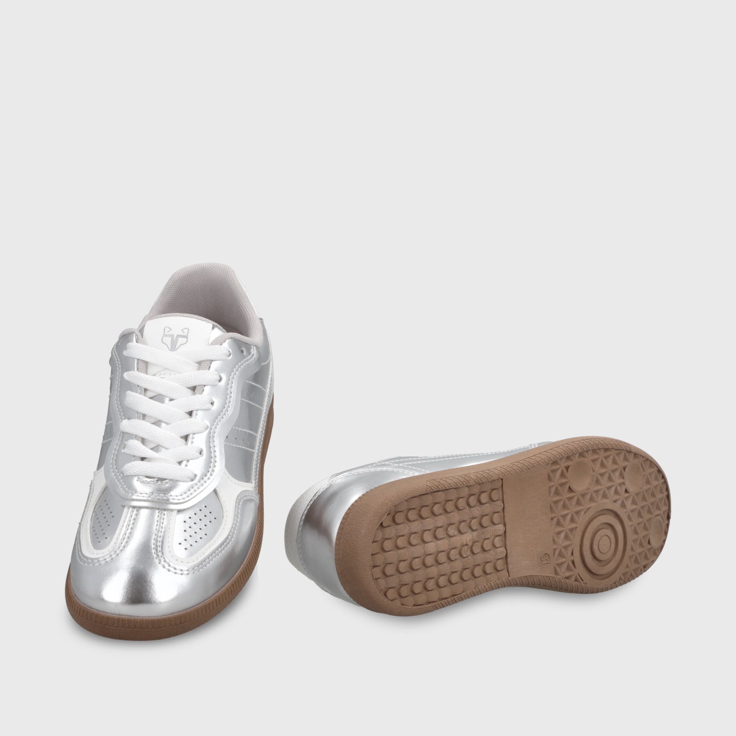 Zapatilla Plana Plateada Mujer 48062