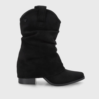 Bota Taco Negra Mujer 53781