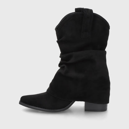 Bota Taco Negra Mujer 53781