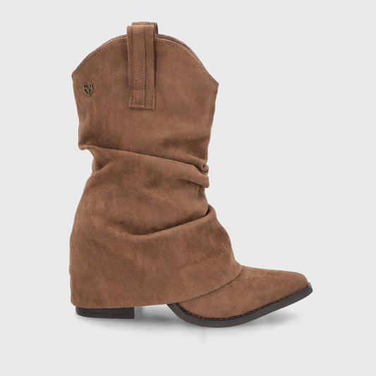 Bota Taco Camel Mujer 53781