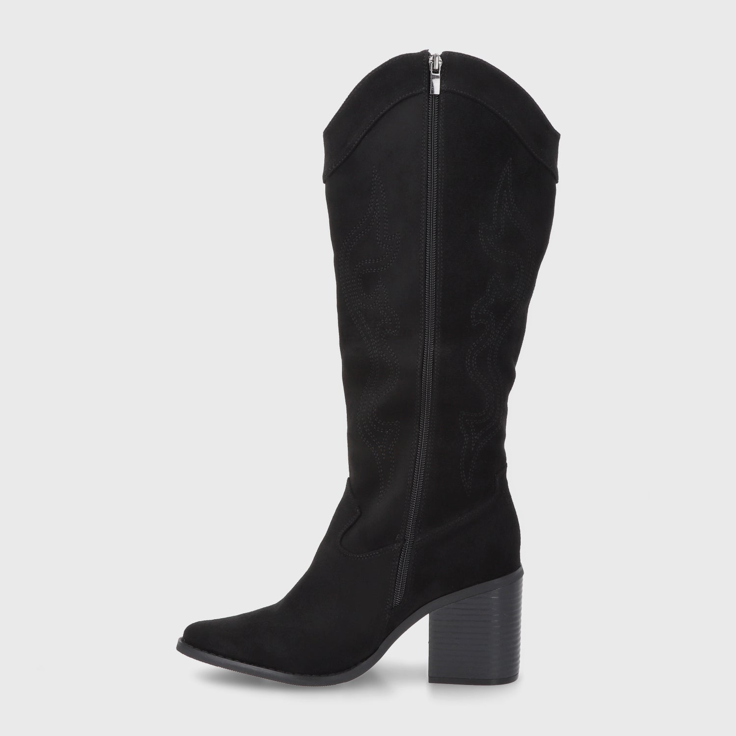 Bota Taco Negra Mujer 53782