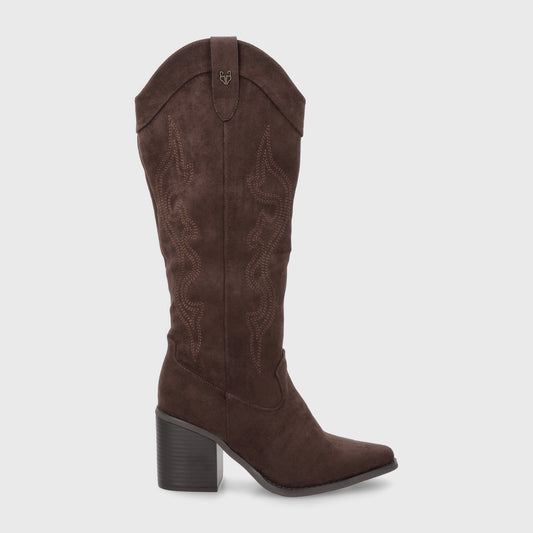 Bota Taco Café Mujer 53782