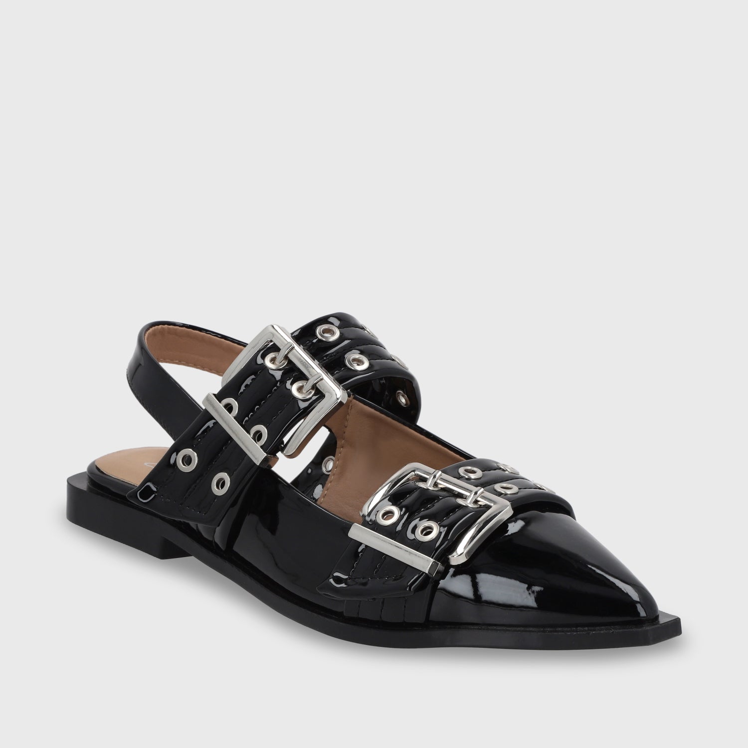Ballerina Plana Negra Mujer 55240