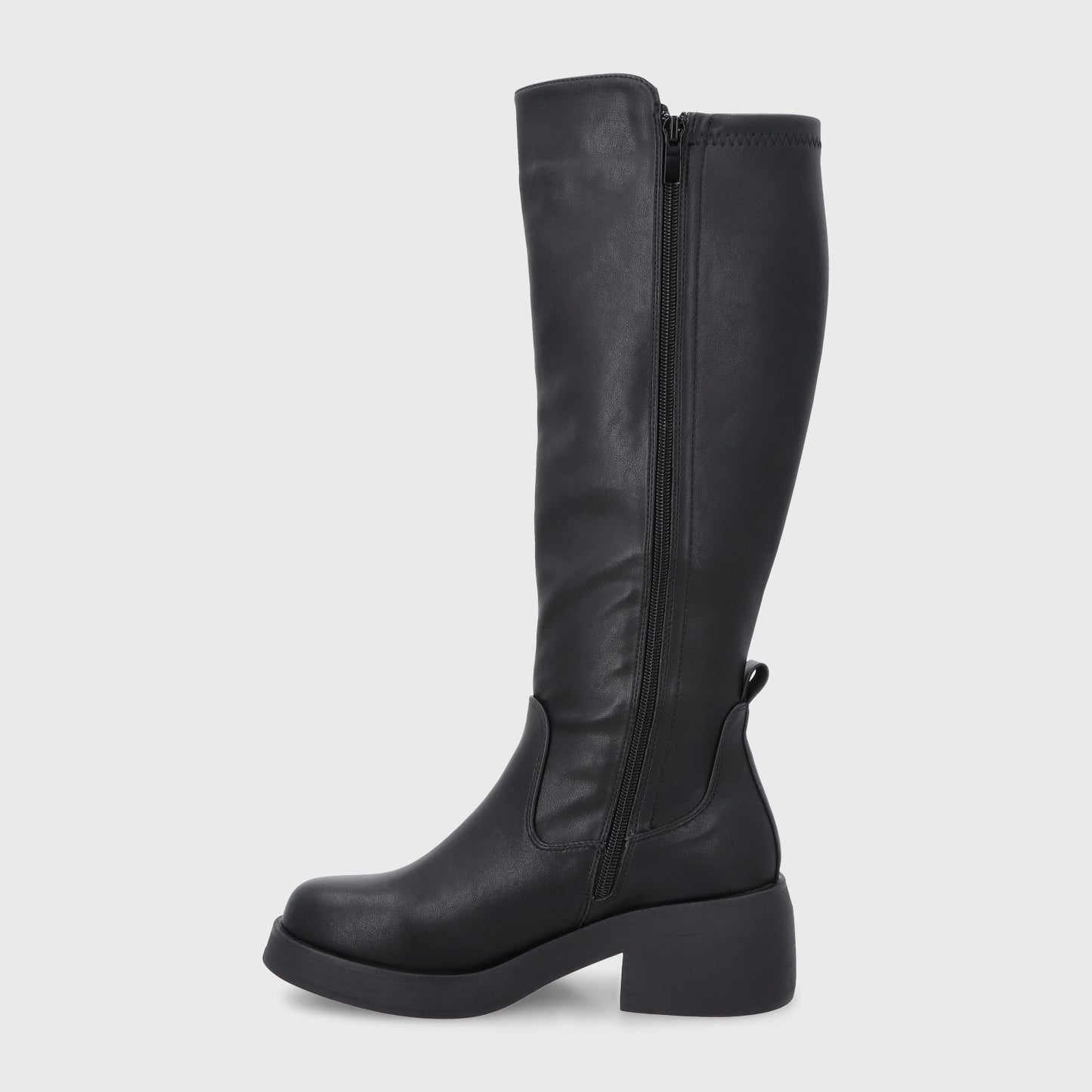 Bota Plataforma Negro Mujer 55251