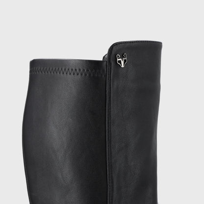 Bota Plataforma Negro Mujer 55251