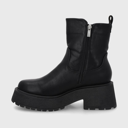 Botin Taco Negro Mujer 55270