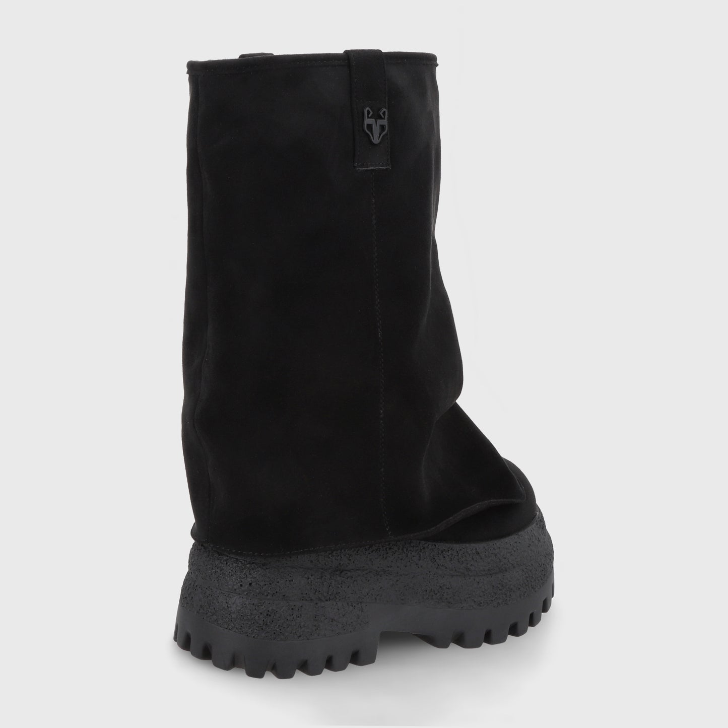 Bota Plataforma Negra Mujer 55291