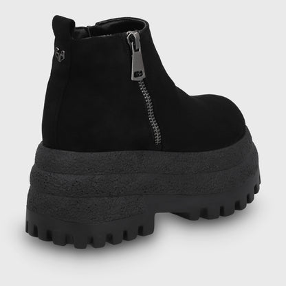 Botin Plataforma Negro Mujer 55293