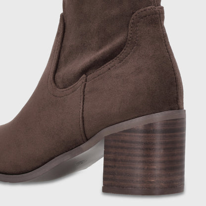 Bota Taco Café Mujer 55302
