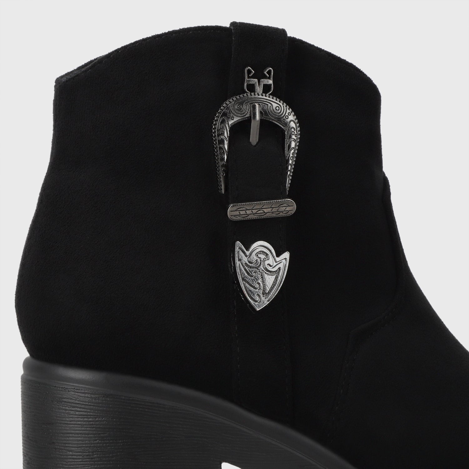 Botin Plataforma Negro Mujer 55311