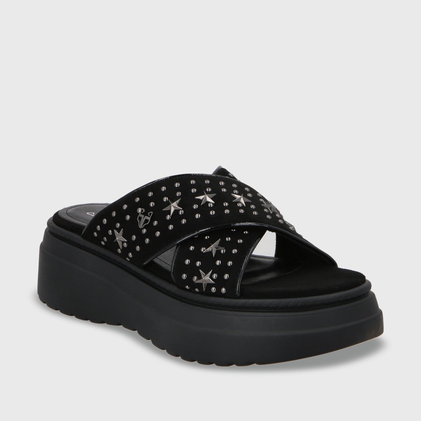 Sandalia Plataforma Negro Mujer 55921