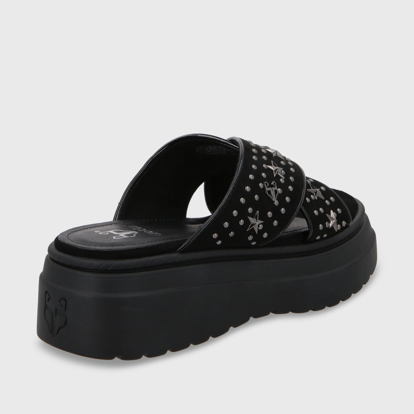 Sandalia Plataforma Negro Mujer 55921