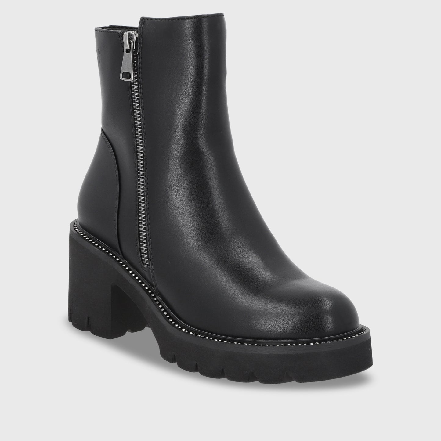 Botin Taco Negro Mujer 56020