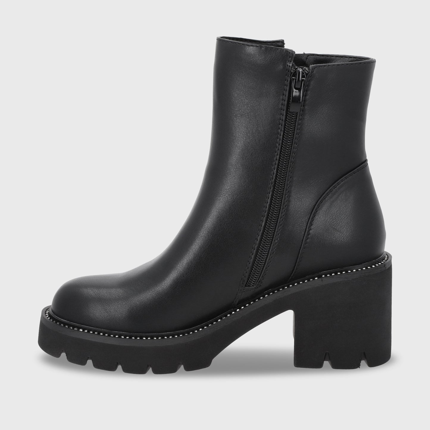 Botin Taco Negro Mujer 56020