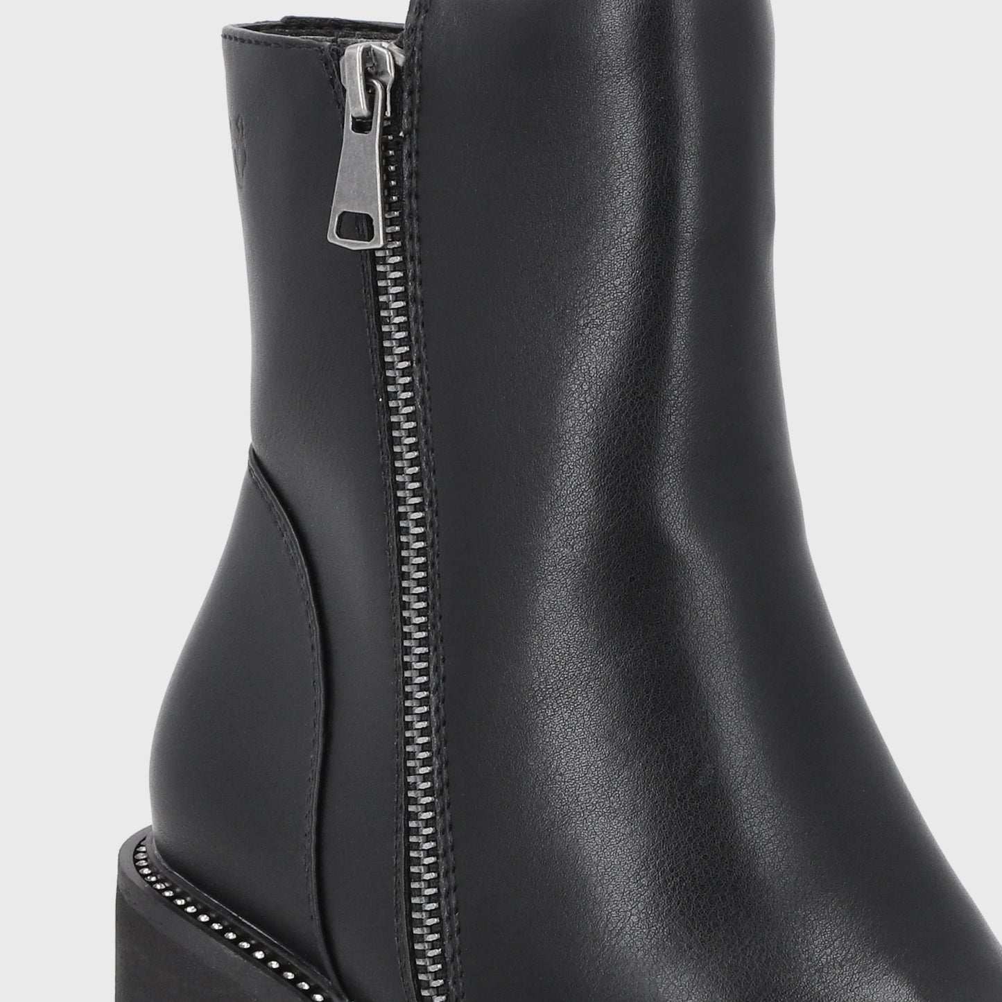 Botin Taco Negro Mujer 56020