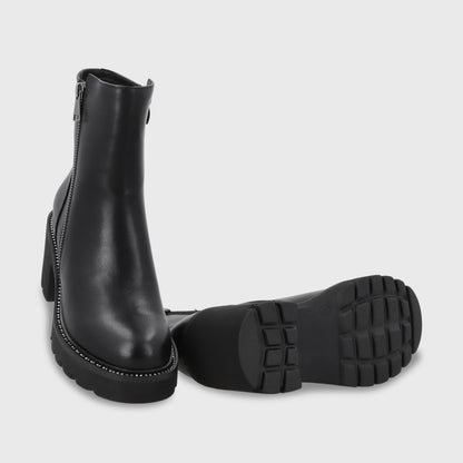 Botin Taco Negro Mujer 56020