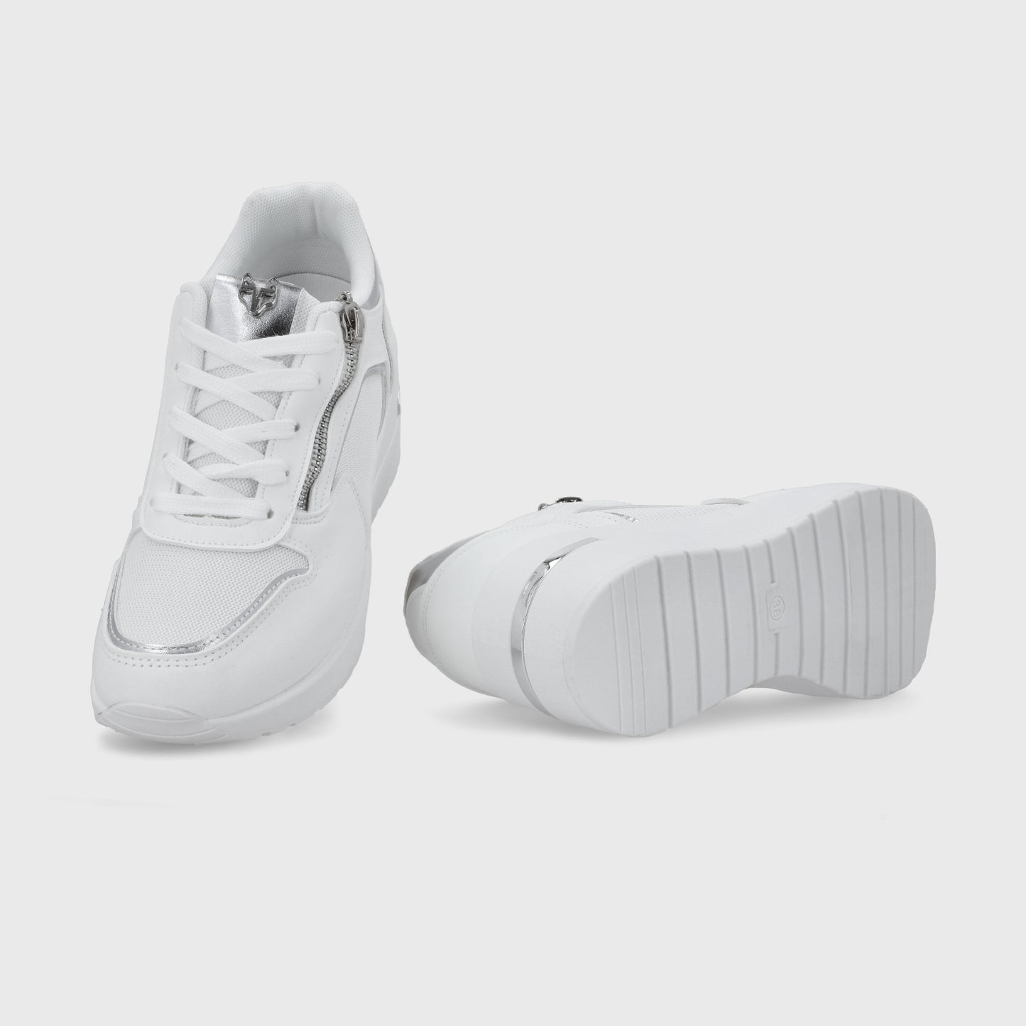 Zapatilla Plataforma Blanca  Mujer 58040