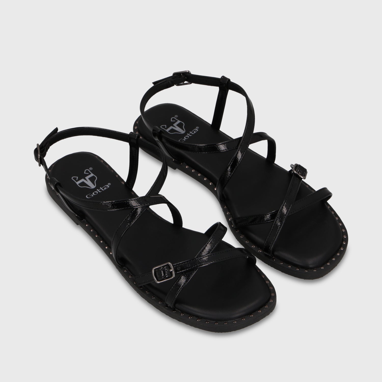 Sandalia Negra Mujer 64130