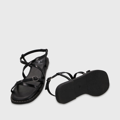 Sandalia Negra Mujer 64130