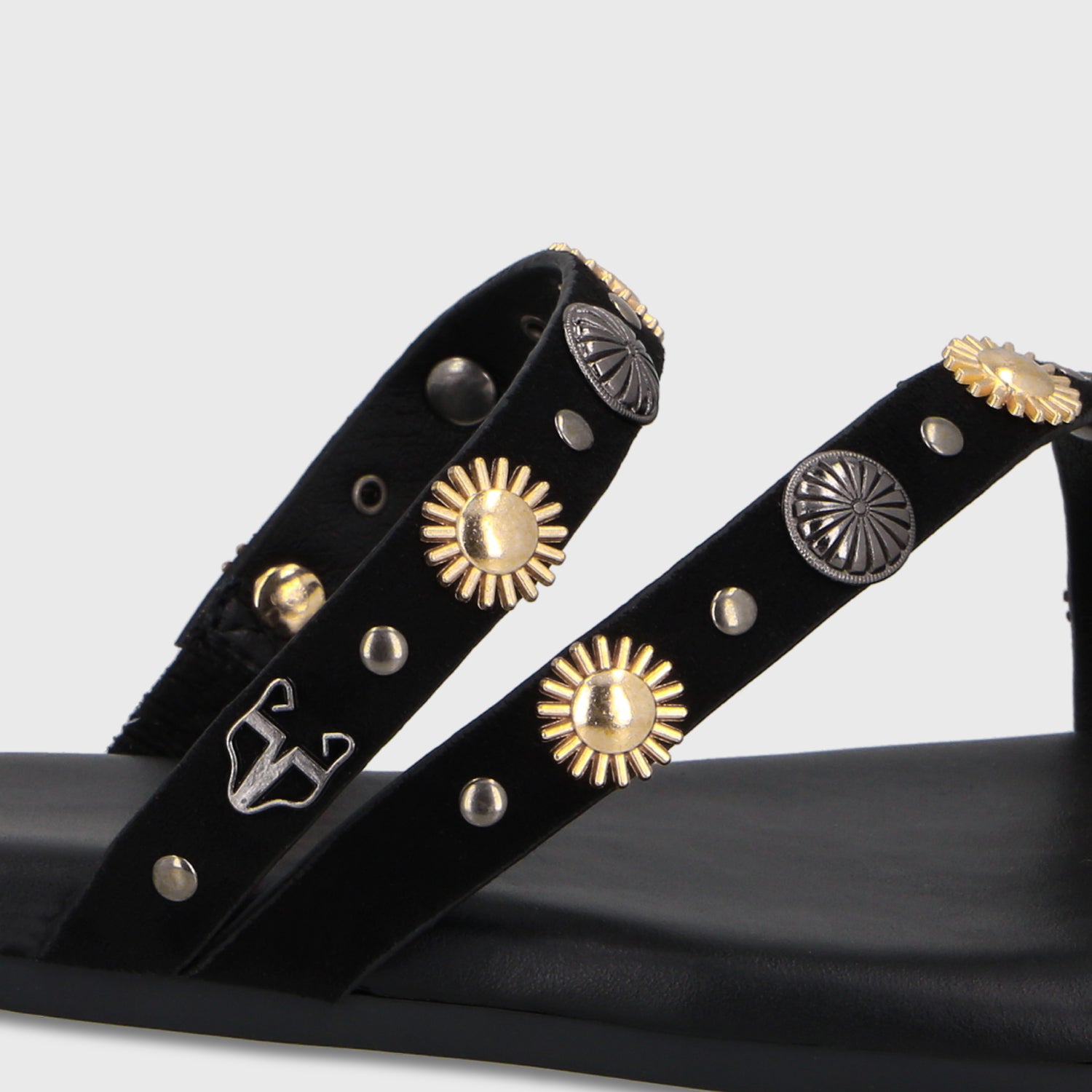 Sandalia Negra Mujer 64141