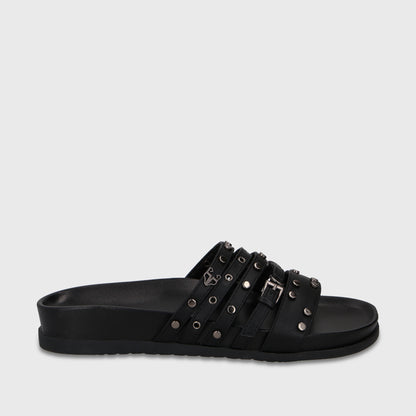 Sandalia Negra Mujer 64160