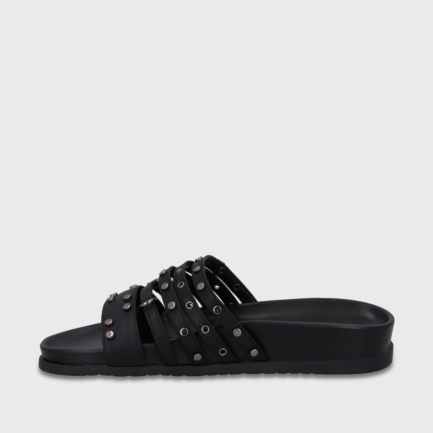 Sandalia Negra Mujer 64160