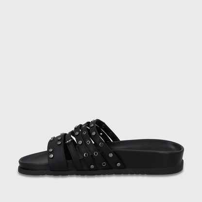 Sandalia Negra Mujer 64160