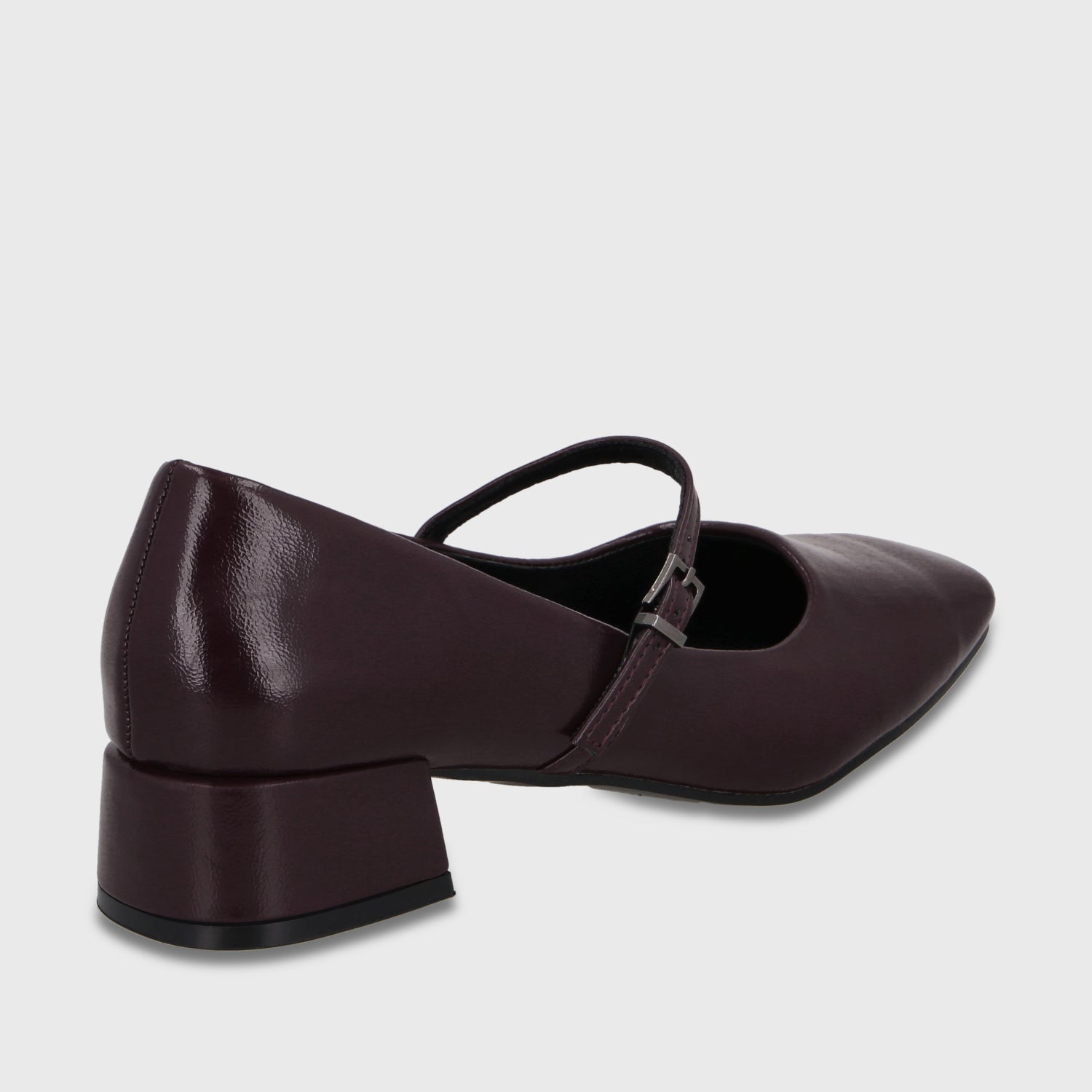Zapato Taco Burdeo Mujer 65800