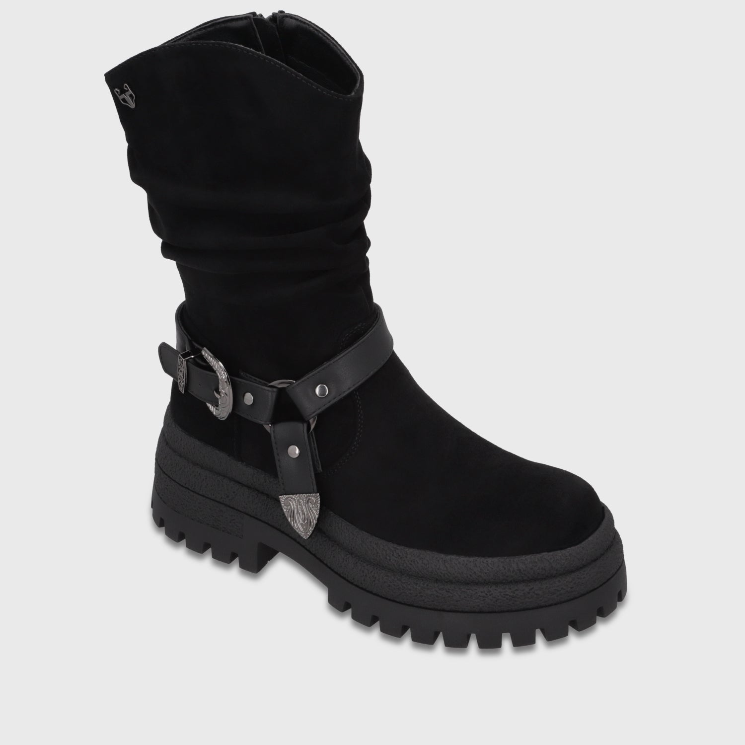 Botín Plataforma Negro Mujer 65830