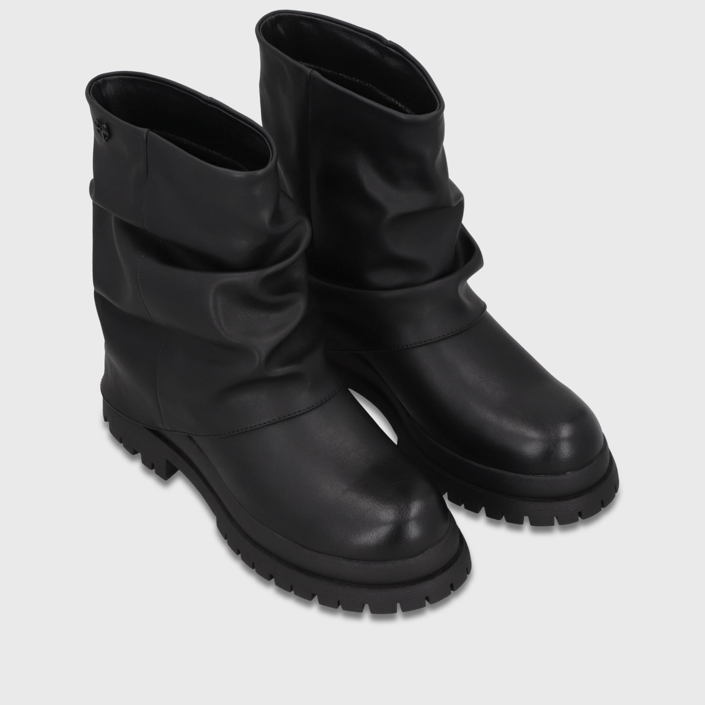 Botín Plataforma Negro Mujer 65840