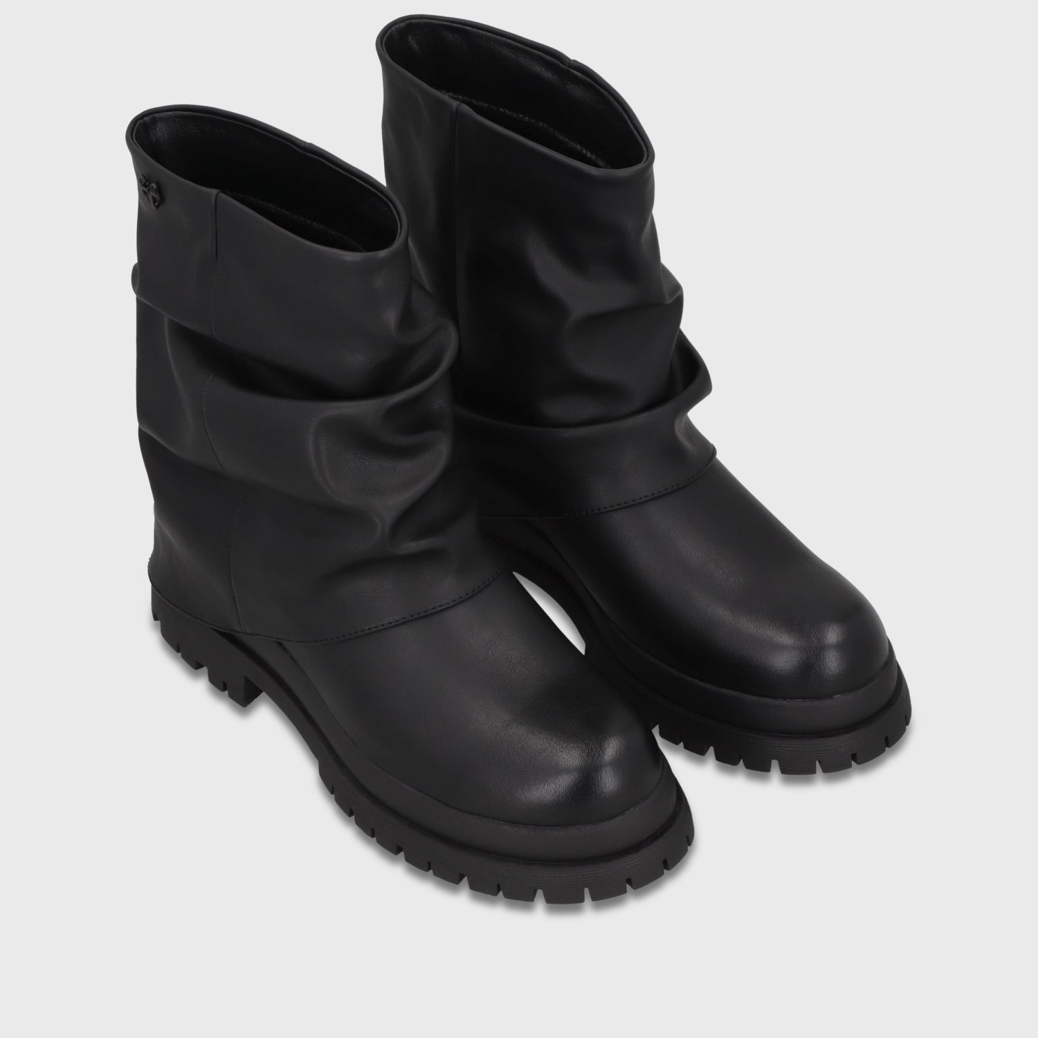 Botín Plataforma Negro Mujer 65840