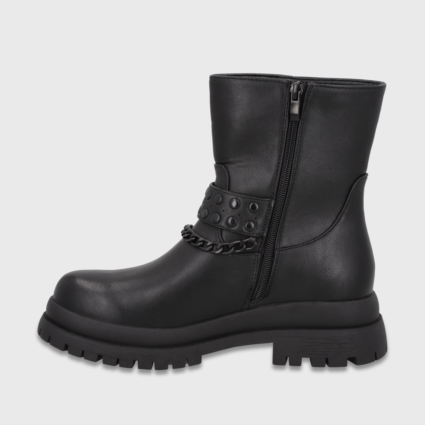 Botin Plataforma Negro Mujer 65841