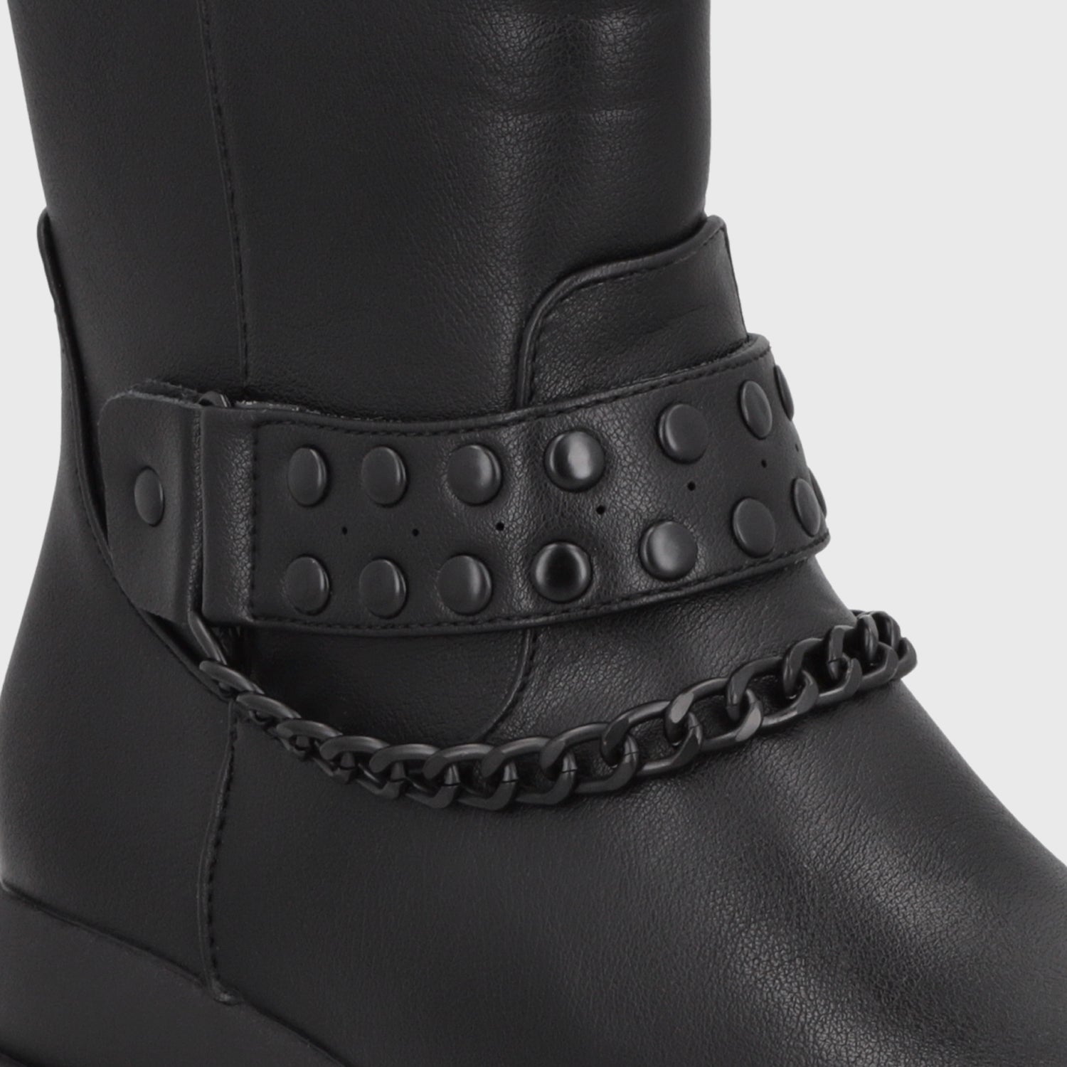 Botin Plataforma Negro Mujer 65841
