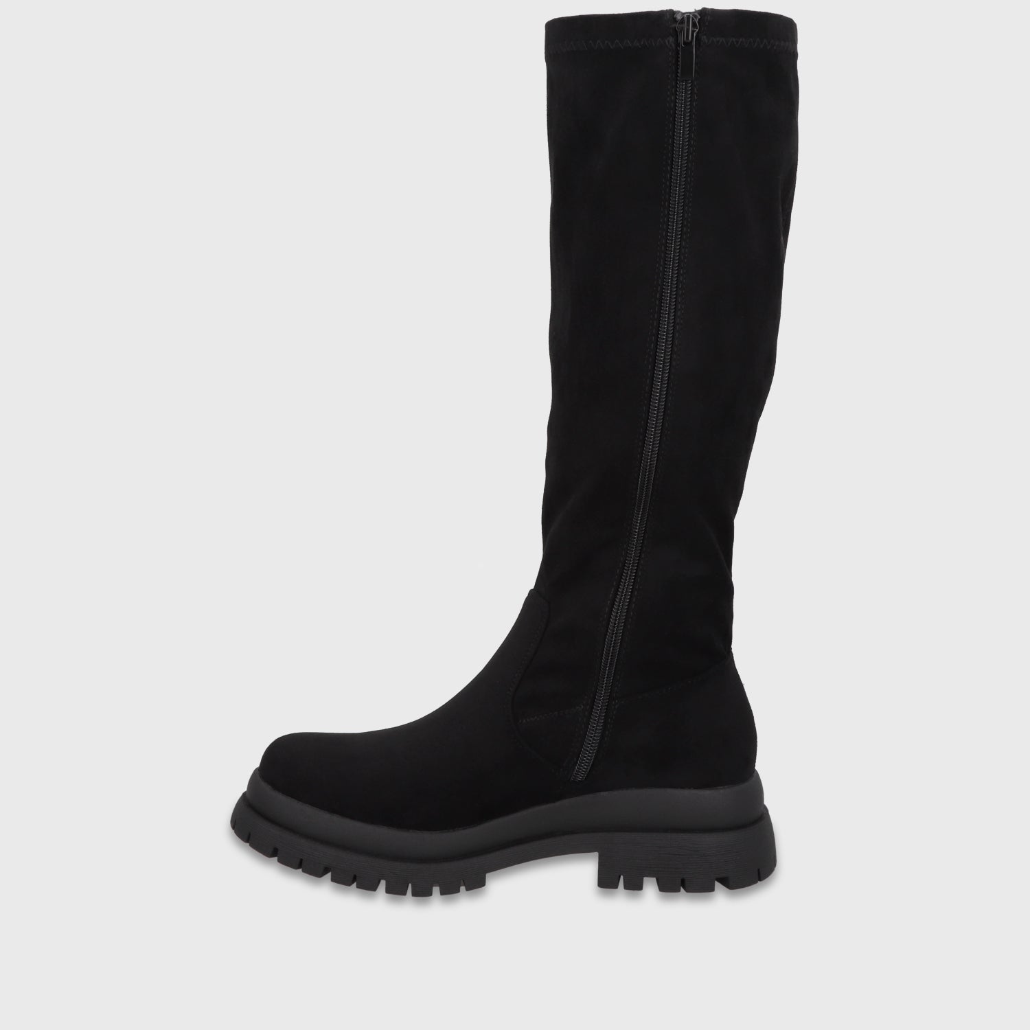 Bota Plataforma Negro Mujer 65843