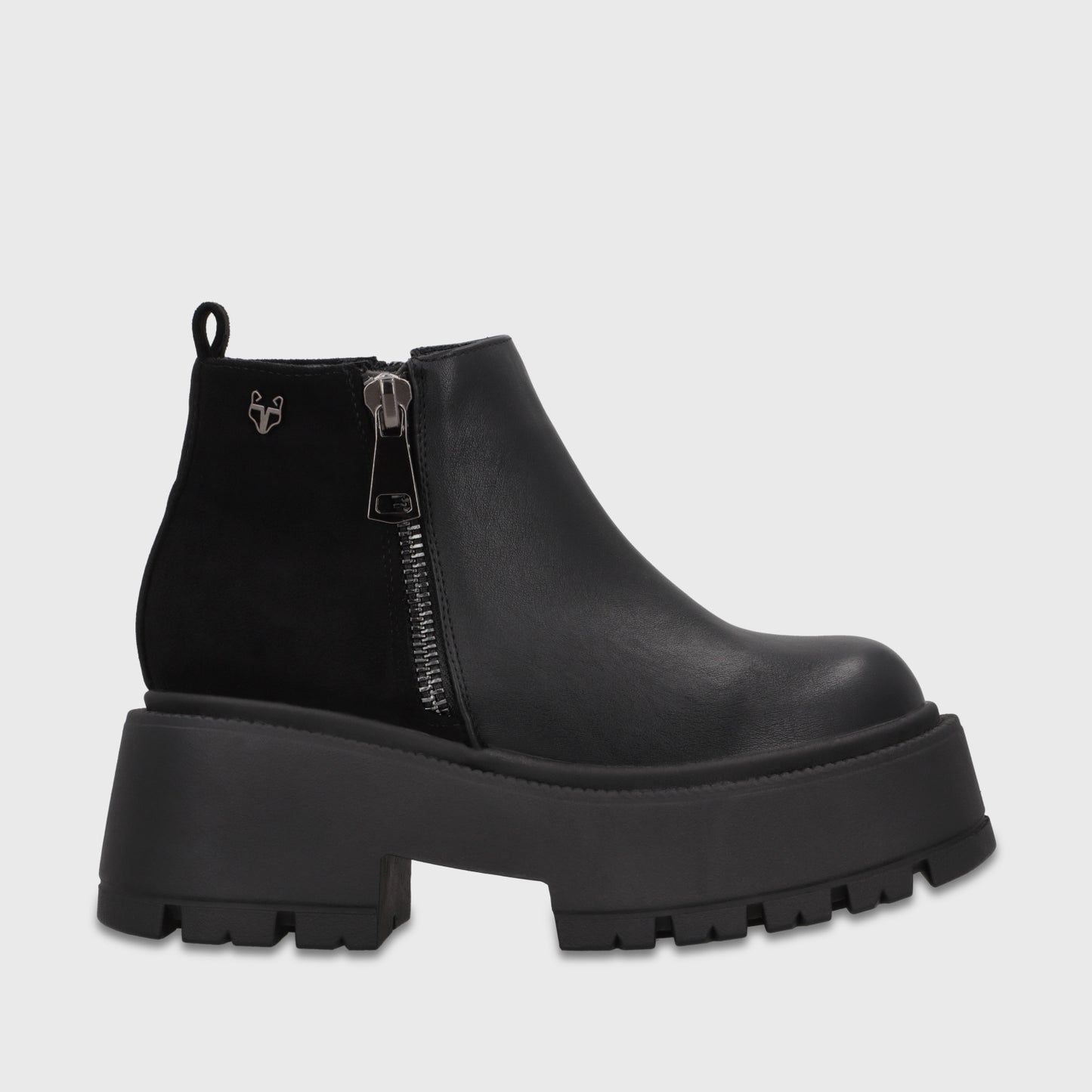 Botin Plataforma Negro Mujer 6585101