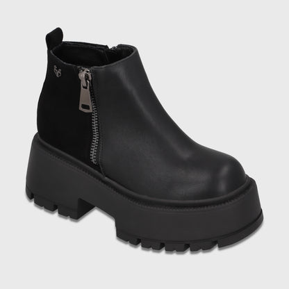 Botin Plataforma Negro Mujer 6585101