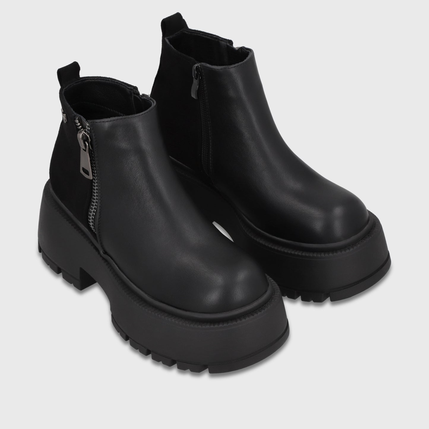Botin Plataforma Negro Mujer 6585101