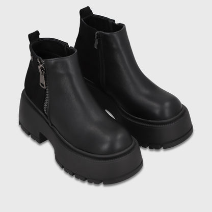 Botin Plataforma Negro Mujer 6585101