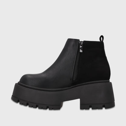 Botin Plataforma Negro Mujer 6585101