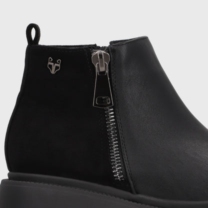 Botin Plataforma Negro Mujer 6585101
