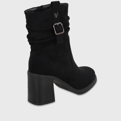 Botín Taco Negro Mujer 65860