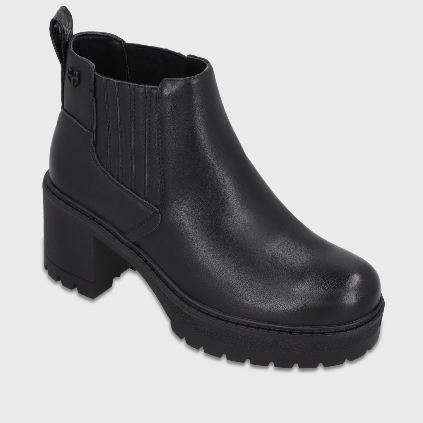 Botín Plataforma Negro Mujer 65870