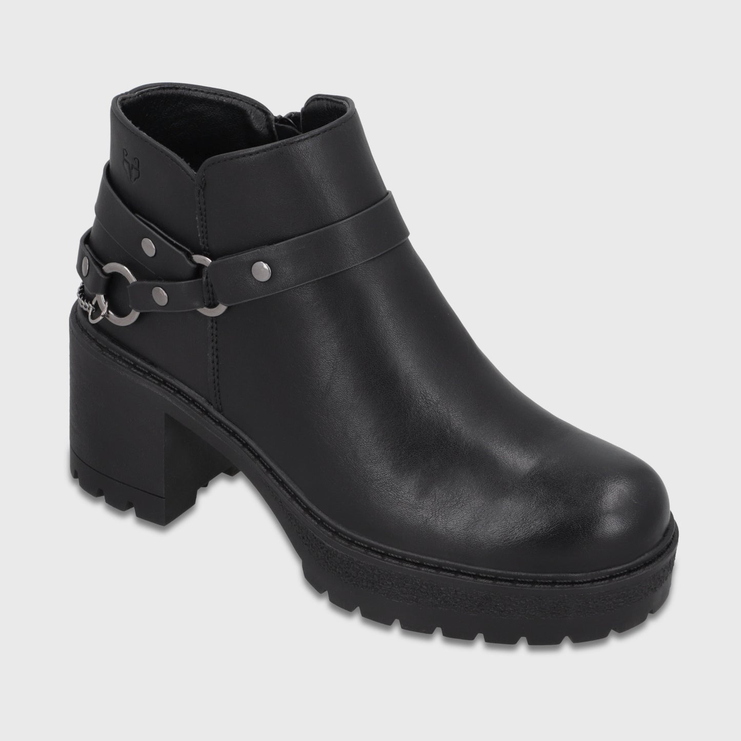 Botín Plataforma Negro Mujer 65871